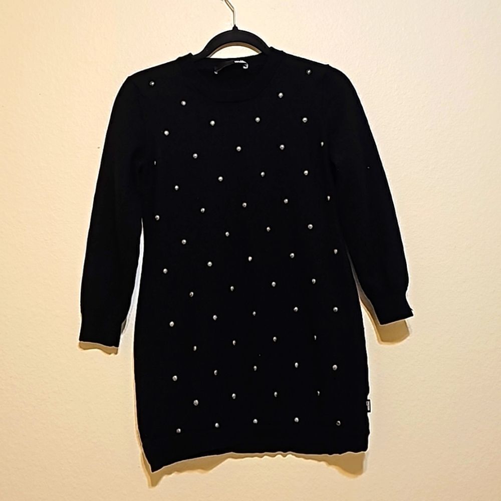 Love Moschino studded long sweater size small.